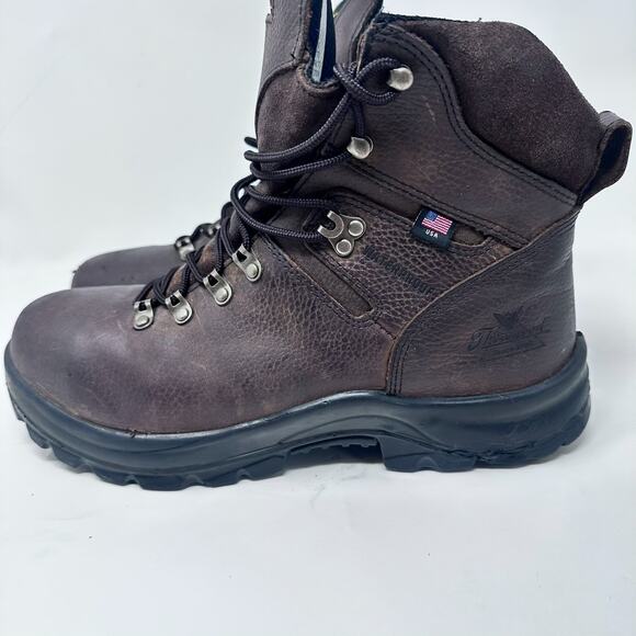 Men's Thorogood 6" Steel Toe WP Union Series Work Boot U.SA 804-3365 Sz 10 Brown - Picture 1 of 14
